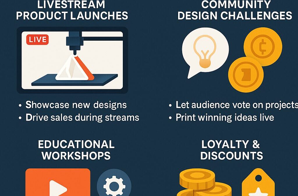 How a 3D Printing Business Can Use Livestreaming and Tokens to Grow