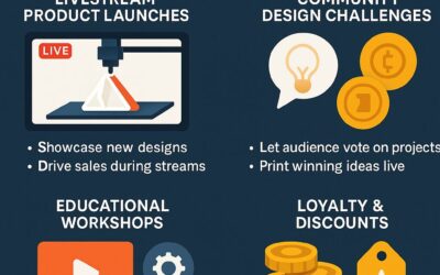 How a 3D Printing Business Can Use Livestreaming and Tokens to Grow